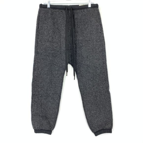 R13 Surplus Dropped Crotch Sweatpants Mens Size Medium Gray Black Jogger NEW - Picture 1 of 8